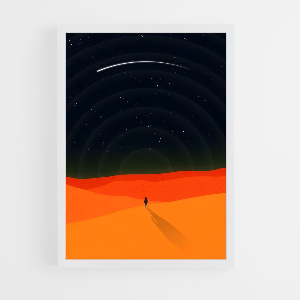 Poster Étoile du Désert – affiche Art spatial (vue 3)